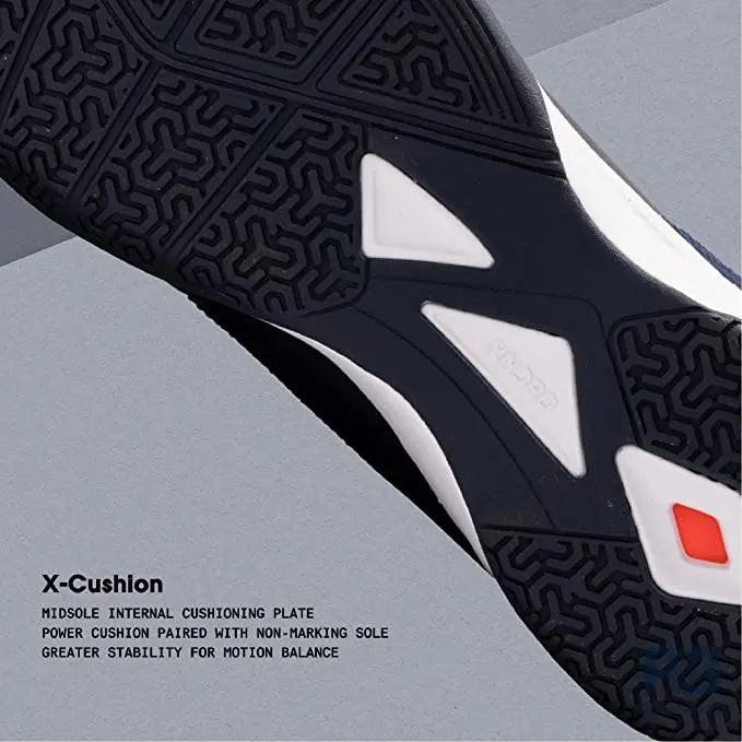 Hundred XOOM Pro Non-Marking Cushion Badminton Shoe (Navy/Gold)
