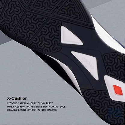 Hundred XOOM Pro Non-Marking Cushion Badminton Shoe (Navy/Gold)
