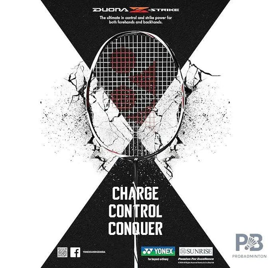 Yonex Duora Z Strike Professional Badminton Racquet (3U-G4) Black White | Best Yonex Badminton Racket