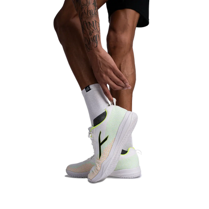 Hundred Blade Lite Badminton Shoe | White/Lime/Orange/Black