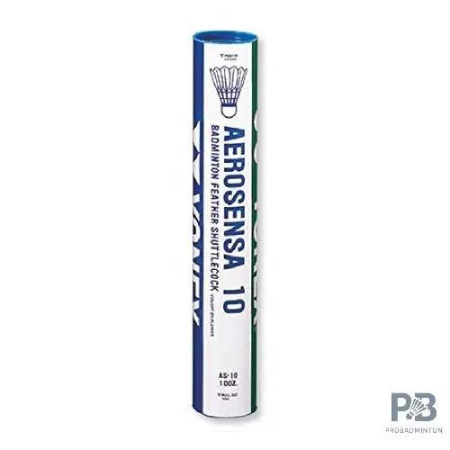 YONEX Aerosensa AS-10 Feather Badminton Shuttlecock (1Tube,12 Shuttlecock)