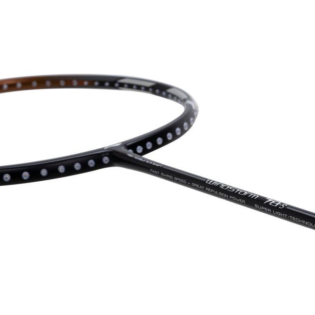 Li-Ning Windstorm 78 S Badminton Racket | Black/Bronze