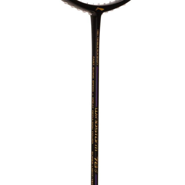 Li-Ning Windstorm 78 S Badminton Racket | Black/Gold