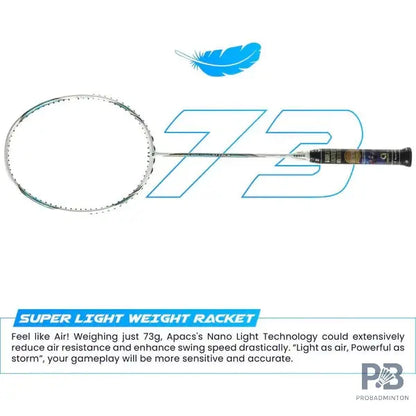 Apacs Counter Attack Badminton Racket – 6U Lightweight | Head Heavy | High-Speed Frame