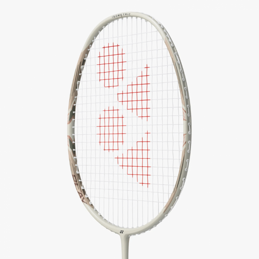YONEX Arcsaber 7 Play Strung Graphite Badminton Racquet with Full Cover (Light Beige) | 4U, 83g