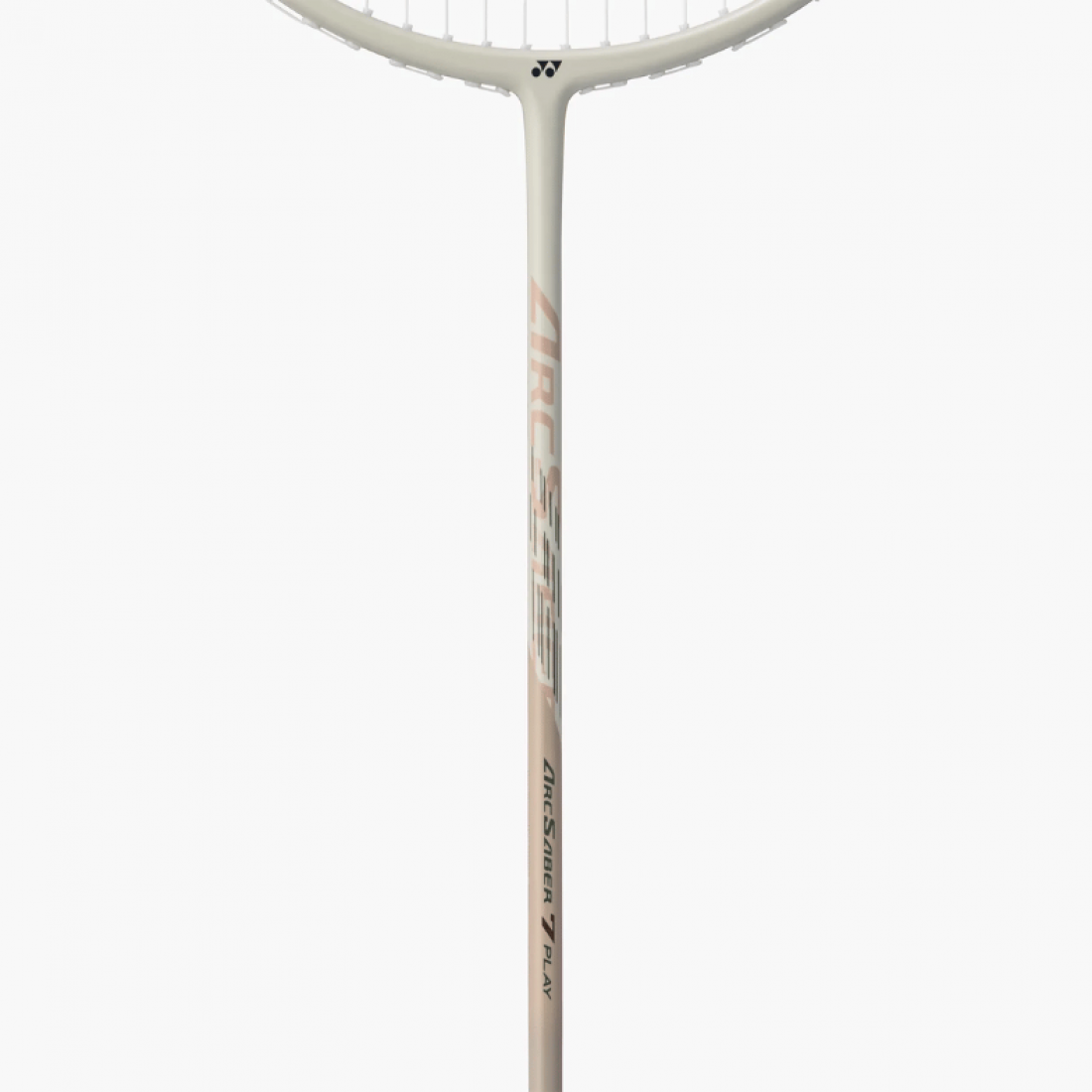 YONEX Arcsaber 7 Play Strung Graphite Badminton Racquet with Full Cover (Light Beige) | 4U, 83g