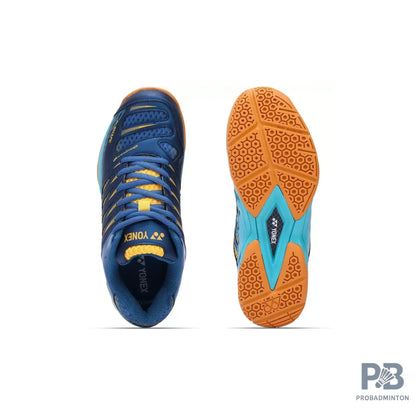 Yonex Tour Dominant 2 Mens Badminton Shoes ( Sailor Blue/ Bright Aqua Bright Gold)