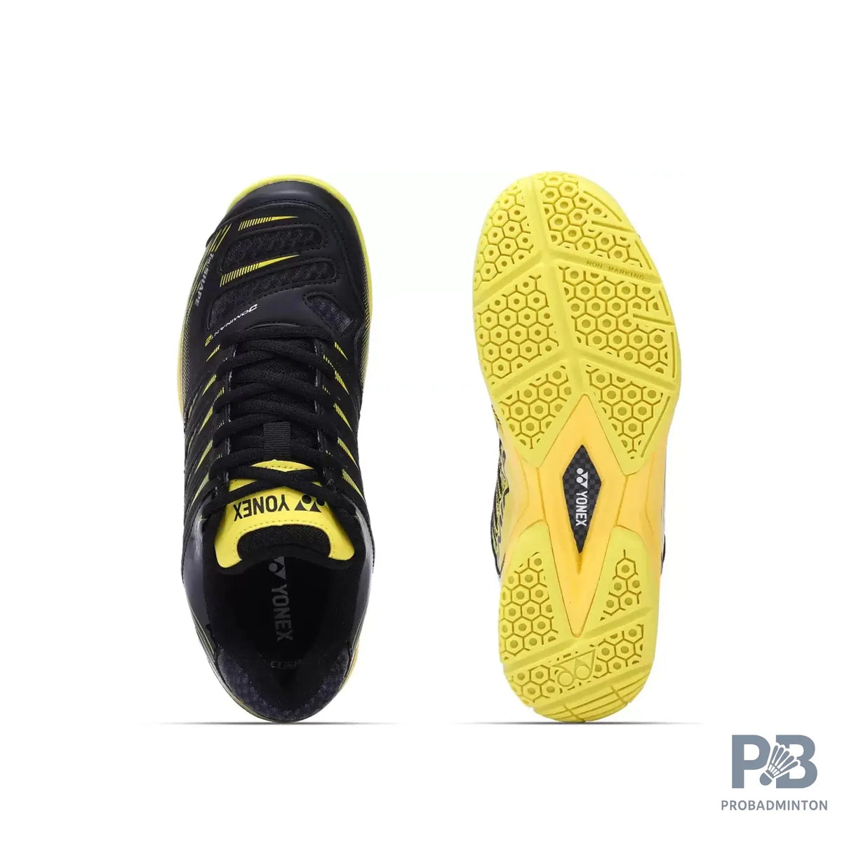 Yonex Tour Dominant 2 Mens Badminton Shoes (BLACK/NEON YELLOW)