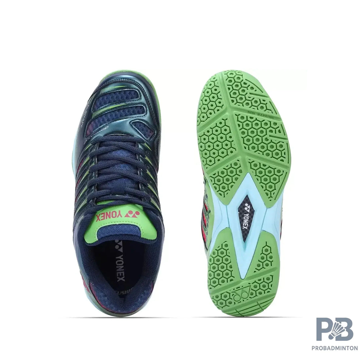 Yonex Tour Dominant 2 Mens Badminton Shoes ( Dark Sea/ Bright Lime/ Water Melon)