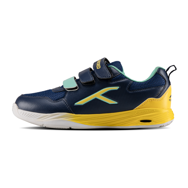 Hundred Court Champions Badminton Shoe | Navy/Yellow/Green
