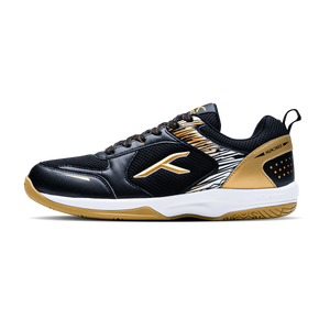 Hundred COURT STAR PRO Badminton Shoe | BLACK/GOLD