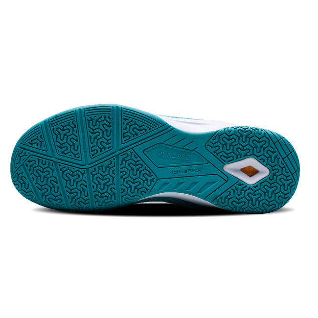 Hundred COURT STAR PRO Badminton Shoe | TURQUOISE/WHITE/LIME