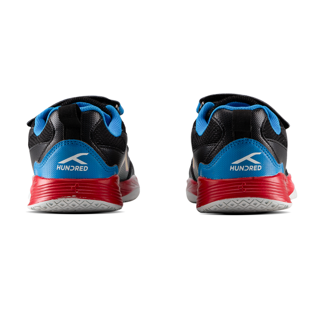 Hundred Court Champions Badminton Shoe | Black/Blue/Red
