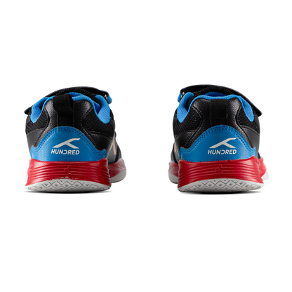 Hundred Court Champions Badminton Shoe | Black/Blue/Red