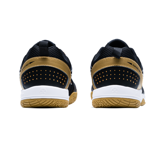 Hundred COURT STAR PRO Badminton Shoe | BLACK/GOLD