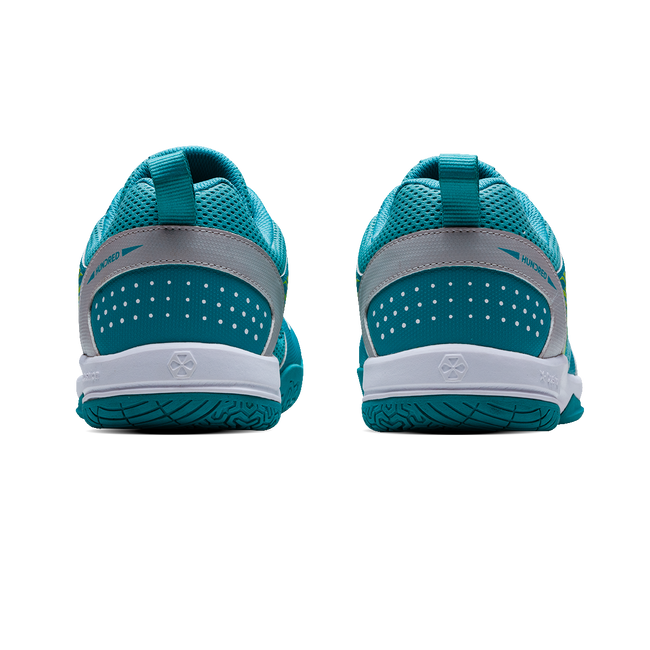 Hundred COURT STAR PRO Badminton Shoe | TURQUOISE/WHITE/LIME