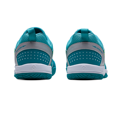 Hundred COURT STAR PRO Badminton Shoe | TURQUOISE/WHITE/LIME