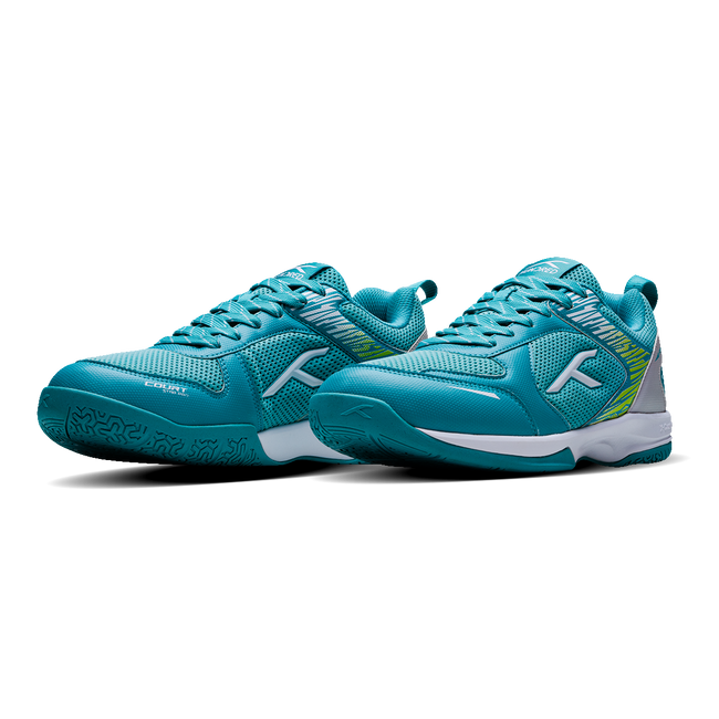 Hundred COURT STAR PRO Badminton Shoe | TURQUOISE/WHITE/LIME