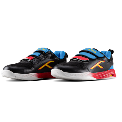 Hundred Court Champions Badminton Shoe | Black/Blue/Red
