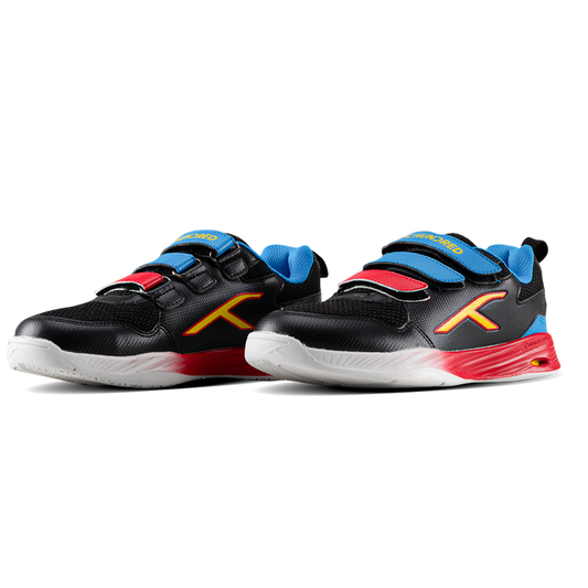 Hundred Court Champions Badminton Shoe | Black/Blue/Red