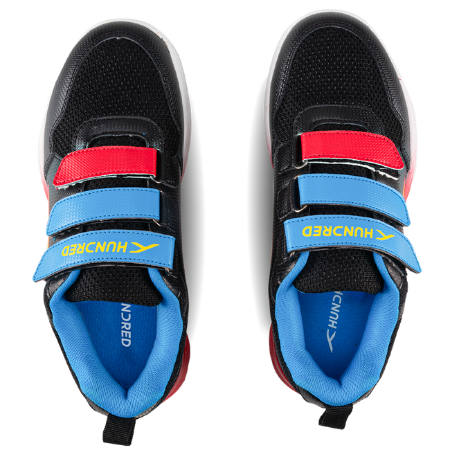 Hundred Court Champions Badminton Shoe | Black/Blue/Red
