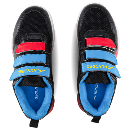 Hundred Court Champions Badminton Shoe | Black/Blue/Red