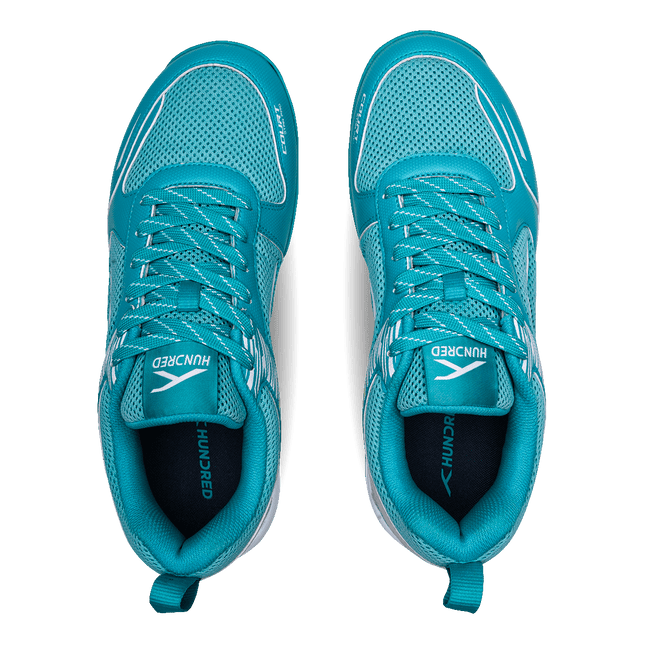 Hundred COURT STAR PRO Badminton Shoe | TURQUOISE/WHITE/LIME