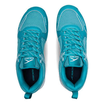 Hundred COURT STAR PRO Badminton Shoe | TURQUOISE/WHITE/LIME