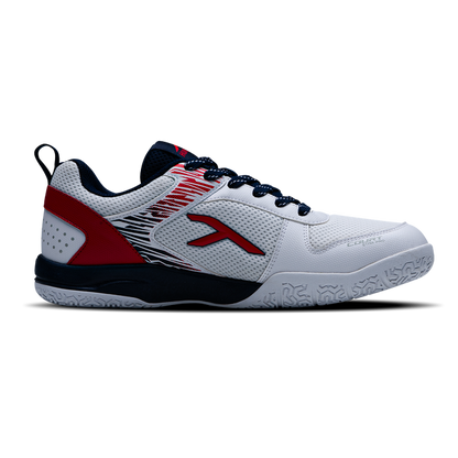 Hundred Court Star Pro Badminton Shoes WHITE/NAVY/RED