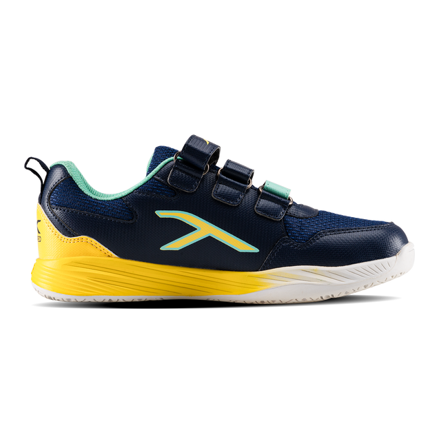 Hundred Court Champions Badminton Shoe | Navy/Yellow/Green