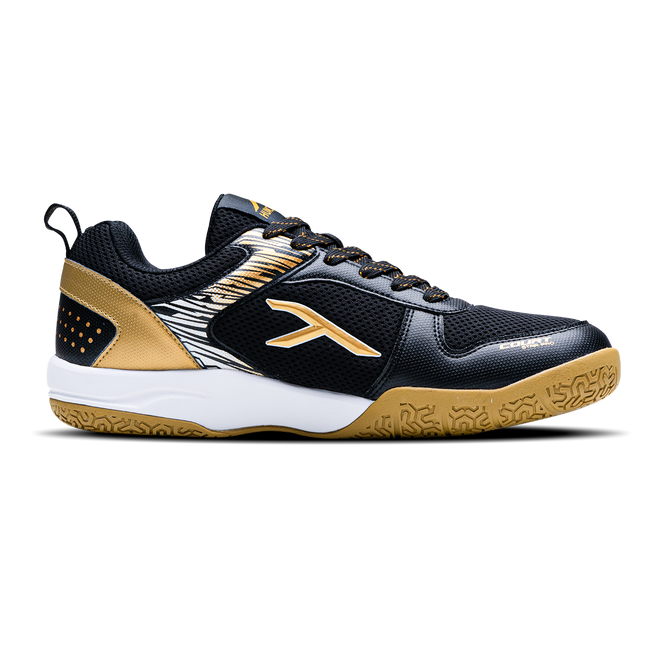 Hundred COURT STAR PRO Badminton Shoe | BLACK/GOLD