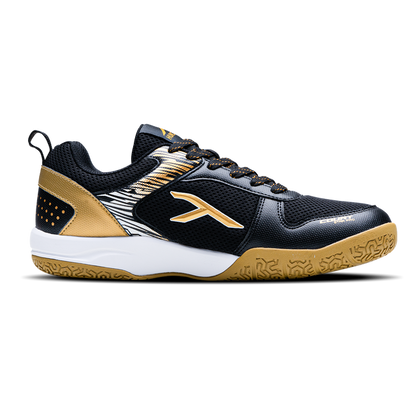 Hundred COURT STAR PRO Badminton Shoe | BLACK/GOLD