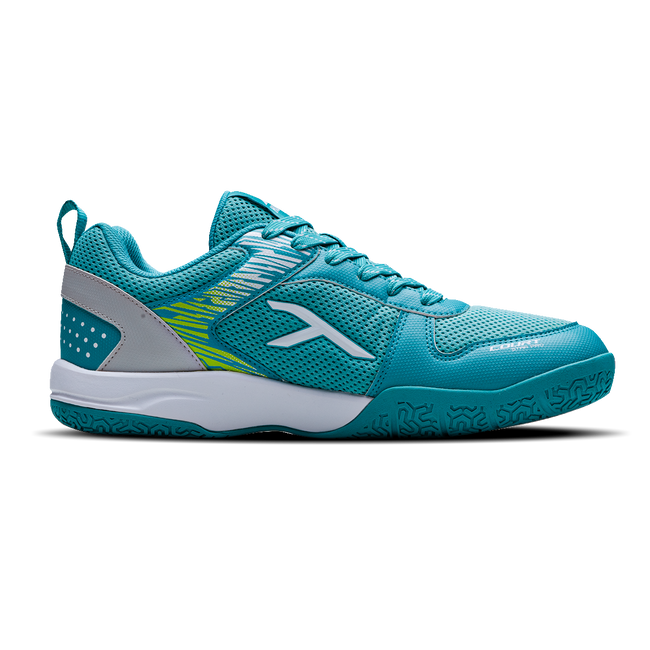 Hundred COURT STAR PRO Badminton Shoe | TURQUOISE/WHITE/LIME