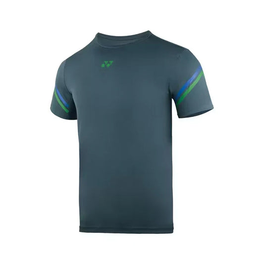 Yonex 2812 Mens Round Neck T-Shirt – Basalt | Lightweight Sportswear