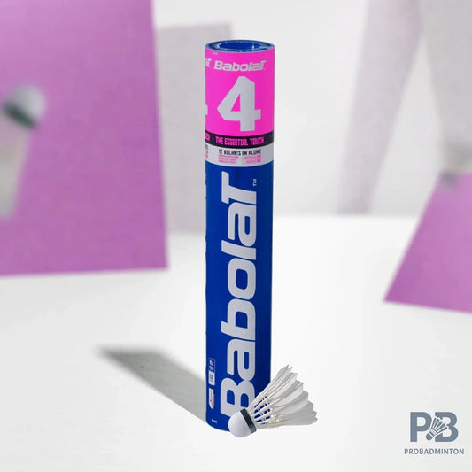 Babolat 4 Badminton Feather Shuttlecock (Speed 76)