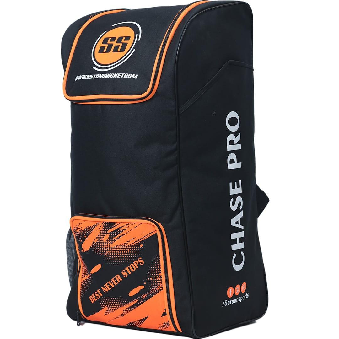 SS Chase Pro Cricket Kit Bag with Wheels – Premium Water-Resistant Fabric, Separate Shoe Pocket & Padded Straps