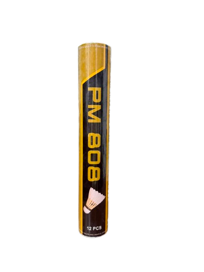 Powermax PM 808 Badminton Feather Shuttlecock – Premium Tournament Grade Goose Feather Shuttlecock