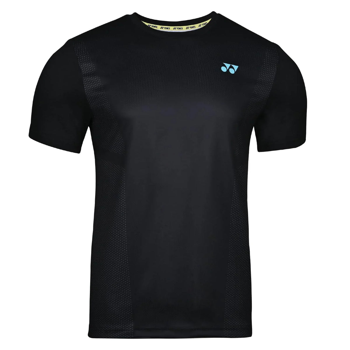 YONEX T-Shirt Round Neck 2680 - JET BLACK – Premium Breathable Black Tee for Badminton & Tennis Players