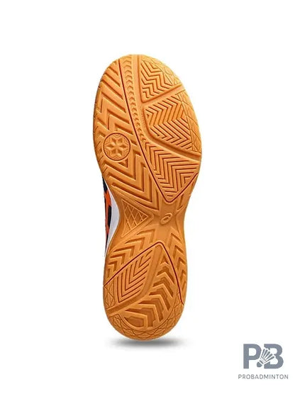 Asics UPCOURT 5 Indoor Court Shoe (Pea Coat/Shocking orange)