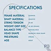 Yonex Muscle Power 22 Light 4U-G5 Badminton Racket | Isometric Frame | Full Graphite