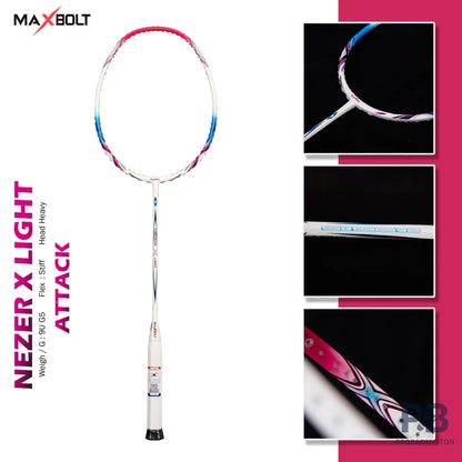 Maxbolt Nezer X Light Unstrung Badminton Racket