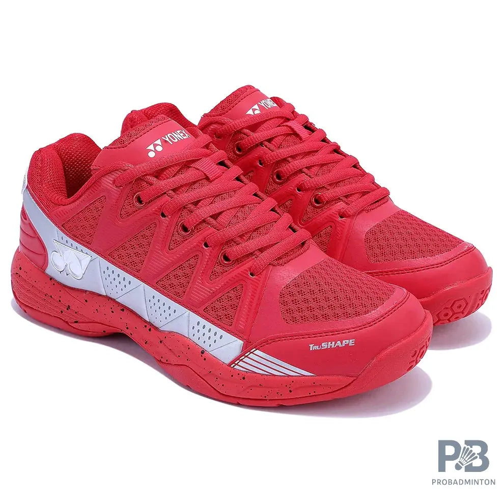 Yonex Skill Badminton Shoe - Red/Silver