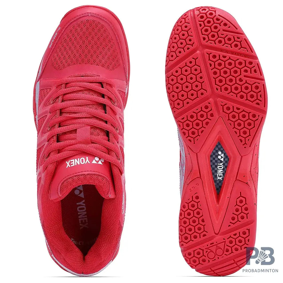 Yonex Skill Badminton Shoe - Red/Silver