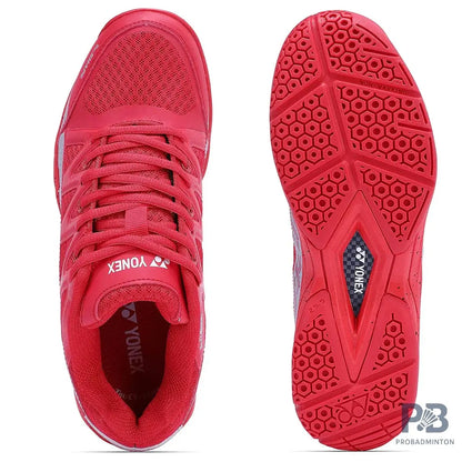 Yonex Skill Badminton Shoe - Red/Silver