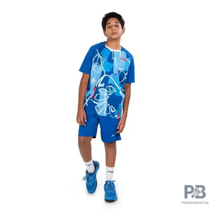 Li-Ning Ultra III Badminton Shoe ( Azur Blue / Dress Blue) JR