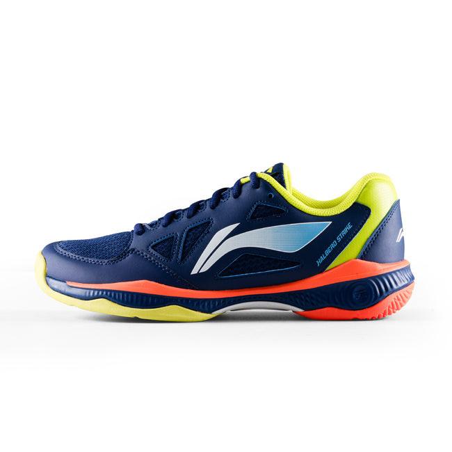 Li-Ning Halberd Strike Non-Marking Badminton Shoes | Blueprint / Sulphur Spring | Lightweight Indoor Court Shoes for Professional & Club Players