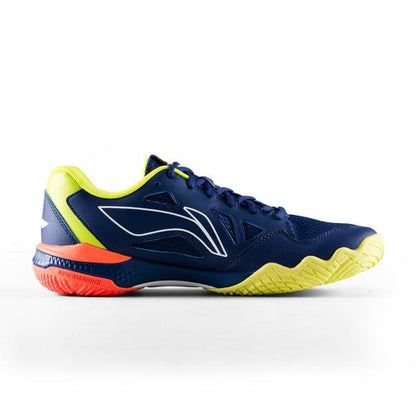 Li-Ning Halberd Strike Non-Marking Badminton Shoes | Blueprint / Sulphur Spring | Lightweight Indoor Court Shoes for Professional & Club Players