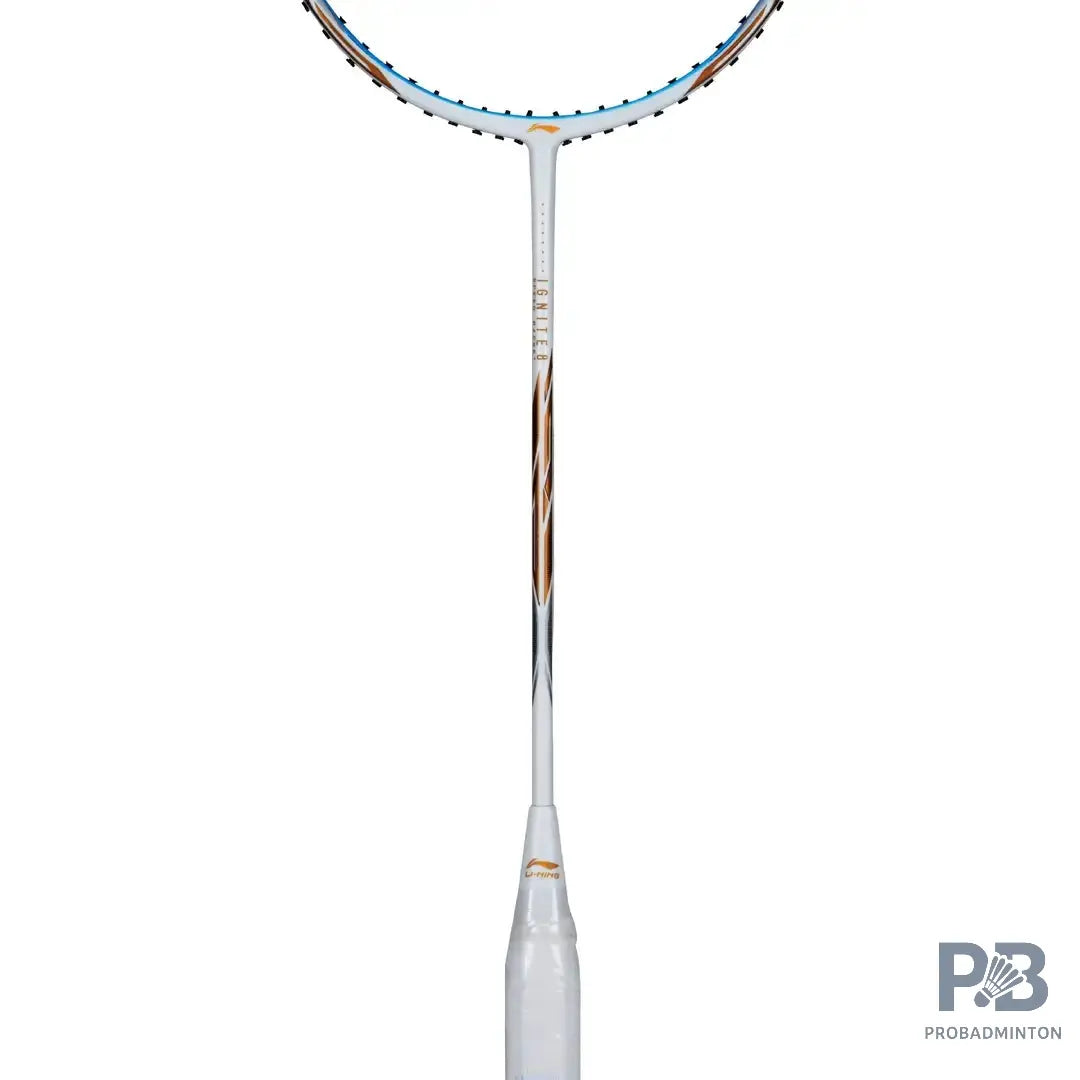 Li-Ning Ignite 8 Badminton Racket | White/Blue