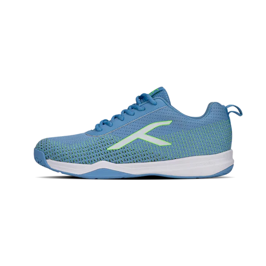 Hundred Blade Lite Badminton Shoe | Blue/Lime Green/White