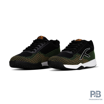 Hundred Blade Lite Badminton Shoe | Black/Orange/White
